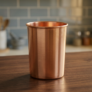 Vaso de Cobre de Color Sólido, Diseño Minimalista, Resistente al Calor, de Pared Simple, para Adultos, para Fiestas - Product Image 6