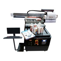 Pencetak UV 6090 Flatbed XP600 Inkjet Digital Cetak PVC Kulit Kaca Akrilik A1 A2 A3