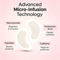 Masque de gel pour les yeux anti-rides de marque privée Microneedle Patch pour les yeux Patch pour les soins de la peau à l'acide hyaluronique
