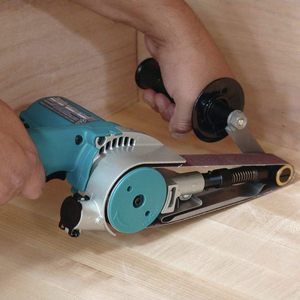 Lijadora de Banda Makita 9031 Profesional de 30 mm (1-1/8 pulgadas) con Control de Velocidad Variable, Diseño Compacto para Lijado Complejo - Product Image 5