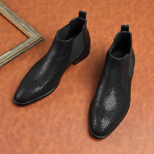 รองเท้าหนังแท้ผู้ชายสไตล์อังกฤษ กันน้ำ ปิดนิ้วเท้า แบบอ็อกซ์ฟอร์ด ทำมือ สำหรับงานแต่งงาน ธุรกิจ ลำลอง กันลื่น พร้อมสายรัดหัวเข็มขัด - Product Image 6