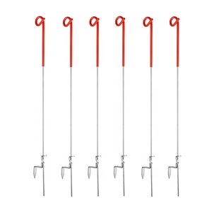 Step-in Livestock Electric <b>Fencing</b> Post with Insulated Pigtail Top - Product Image 1