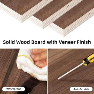 โต๊ะคอนโซลไม้เนื้อแข็งขนาด 39 นิ้ว พร้อมชั้นวาง<span class=keywords><strong>ของ</strong></span> วอลนัท สำหรับทางเข้าบ้าน/โถงทางเดิน - Product Image 4