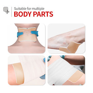 Penutup tabung pengencang luka penyerap tinggi hidrofilik bantalan trakeo tanpa perekat penutup tabung untuk operasi leher - Product Image 6