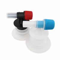 Robinet de distribution pour sac de vin de qualité alimentaire, valve BIB à ouverture par torsion avec capuchon de protection et connecteur de tuyau