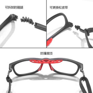 Lunettes de sport Xq-Hz Xq576, protection anti-UV, pour basket-ball, football, course à pied, cyclisme, activités de plein air, pour hommes, non polarisées - Product Image 5