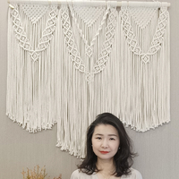 Rideaux de plumes boho colorés de qualité décorations murales en macramé
