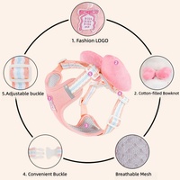 animal de compagnie chien chat accessoires luxe teckel nœud papillon sans traction corde laisse chien chat laisse harnais set