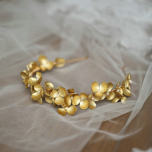 Tocado <span class=keywords><strong>de</strong></span> <span class=keywords><strong>Novia</strong></span> Retro <span class=keywords><strong>de</strong></span> Diseño Original y Alta Calidad, Hecho a Mano con Perlas, Chapado en Oro, con Flores <span class=keywords><strong>de</strong></span> Cobre, Tiara <span class=keywords><strong>de</strong></span> <span class=keywords><strong>Novia</strong></span> para Mujer - Product Image 6