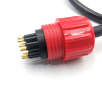 Connecteur sous-marin MCBH12M-MCIL12F mâle/femelle en acier inoxydable, prise de câble SUBCONN pour eaux profondes, connecteur étanche pour ROV