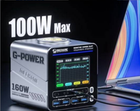 SUNSHINE P1 Pro MAX catu daya yang diatur, catu daya dengan tampilan bentuk gelombang dan Las titik baterai/pengisi daya Cepat QC PD 18W