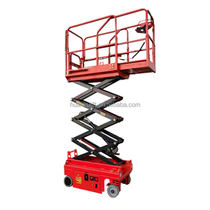 <span class=keywords><strong>CE</strong></span> ISO Zelfrijdende Schaarhoogwerker Eénpersoonslift Hydraulische Lift Mobiele Schaarhoogwerker voor Huishoudelijke Reiniging - Product Image 1