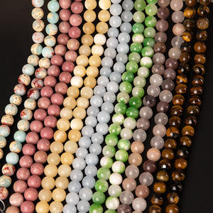 Perline Sciolte in Calcedonio Naturale Multicolore da 4, 6, 8, 10 mm, Collezione di Pietre Naturali Assortite per <span class=keywords><strong>Gioielli</strong></span> Fai da Te - Vendita all'Ingrosso - Product Image 2