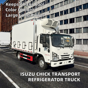 Camion frigorifique Isuzu 4x2 pour le transport de poussins vivants, véhicule de livraison de poulets d'un jour, <span class=keywords><strong>camions</strong></span> de transport de poussins - Product Image 3