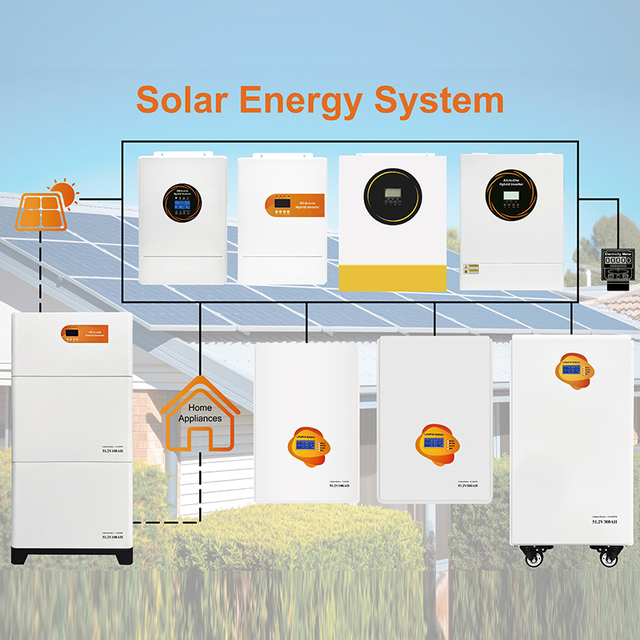 Solar Hybrid Inverter 5kw Power Storage System Household Energy Battery Lifepo4 Backup for Home Home Energy Storage