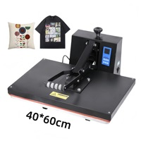 Presse à chaud semi-automatique à plat 40x60cm pour sublimation de lanières et textiles, idéale pour l'impression par transfert thermique