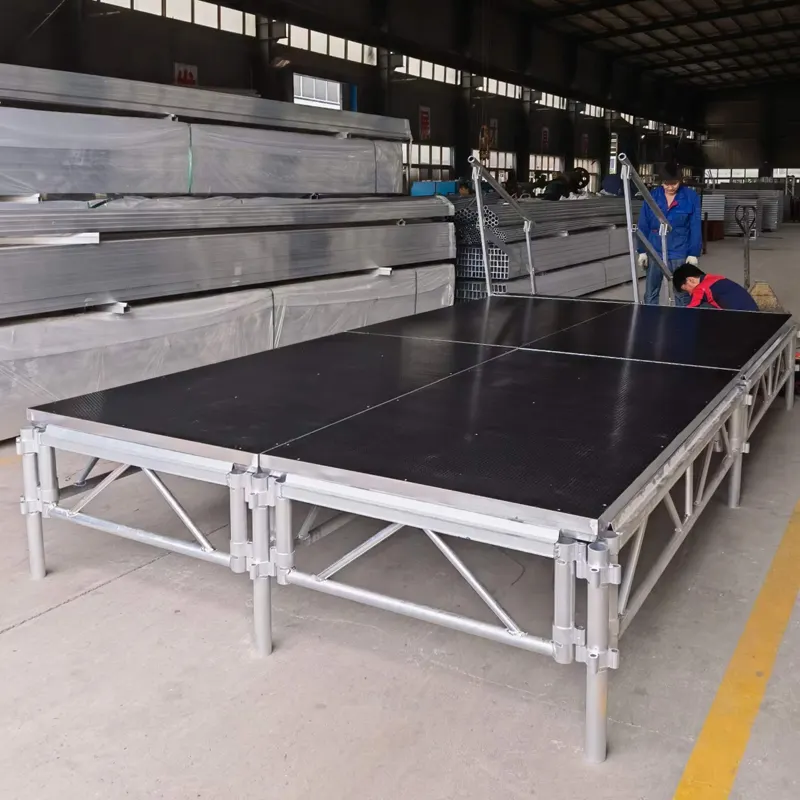 Outdoor Portable Stage Truss Stage System Aluminum Truss Display Stage Platform For Concert Events School Wedding