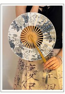 Éventails personnalisés de style ancien, éoliennes en bambou d'art populaire, portables et peints, pour le Nouvel An chinois, Halloween, Noël et les festivals - Product Image 2