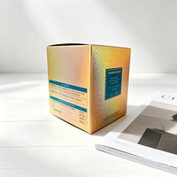Boîtes en papier holographique de qualité supérieure pour l'emballage cosmétique, boîte d'emballage personnalisée avec impression UV pour l'emballage des soins de la peau