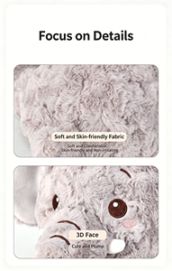 Peluche Elefantino di Compleanno, Morbido Giocattolo da Spremere, Copertina Ricamata in Rete, Decorazione da Scrivania Rilassante, Regalo per Bambini - Product Image 3