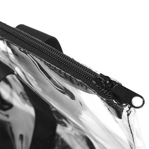 Clear PVC Tote Bag Waterproof Zipper Closure Fashion Transparent <b>Handbag</b> For Sports Supply - Product Image 4