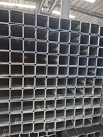 Pipa Baja Kotak Persegi Galvanis Celup Panas 2x2 3x3, Pipa Baja Karbon untuk Konstruksi Gudang Struktur Baja
