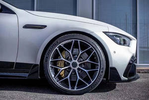 Kit carrosserie large pour <span class=keywords><strong>Mercedes</strong></span> <span class=keywords><strong>AMG</strong></span> GT50 GT53 GT63, carbone <span class=keywords><strong>sec</strong></span> noir, nouveau, amélioré, spoiler de lifting, capot, kit carrosserie, qualité originale 1:1 - Product Image 4