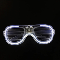 Lunettes LED Lumineuses Créatives de Noël, Style Obturateur, pour Fêtes et Soirées Néon, Cadeaux de Fête