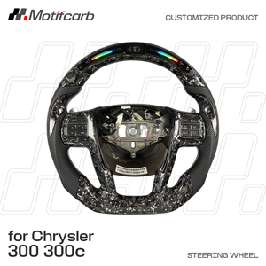 Volant intelligent LED personnalisé en fibre de carbone forgée argentée pour Chrysler 200 200S 300 300C 2011 2012 2013 2014 - Product Image 2