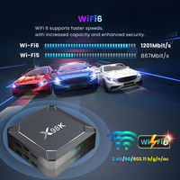 X98K Android 13 TV Box Rockchip RK3528 4GB RAM WiFi6 BT5.0 Streaming 4K Smart OTT Dengan Gigabit Ethernet