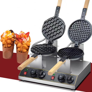 <span class=keywords><strong>Macchina</strong></span> per <span class=keywords><strong>Waffle</strong></span> a Bolle Professionale WeWork 2800W per Egg Puff in Acciaio Inox con Rivestimento Antiaderente - Product Image 2