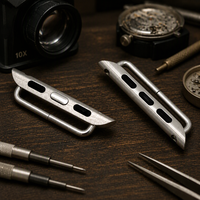 Connecteurs de montre en acier inoxydable sur mesure, pièces de précision moulées par injection de métal, accessoires de bracelet de montre pour boîtier de montre