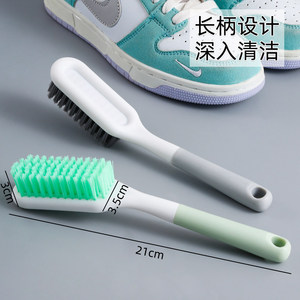 Brosse à chaussures à poils en nylon, outil de nettoyage doux pour éliminer les taches, poignée en plastique multifonctionnelle, 3 pièces - Product Image 2