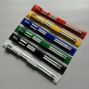 Set di Righelli Multifunzione 3 in <span class=keywords><strong>1</strong></span> da 30cm, Strumento di Misurazione di Precisione per Disegno Tecnico e Uso Quotidiano con Bordo Dritto e Angolo - Product Image 5