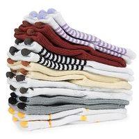 Chaussettes courtes unisexes mignonnes et drôles d'animaux de dessins animés en coton peigné pour bébé et nouveau-né de 0 à 6 mois