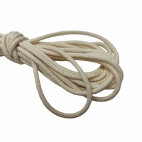 Cordon en coton 100% personnalisé en gros, 3 mm, âme recouverte de coton pour cordons de sweat-shirt, lacets, emballages et décorations