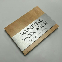 Plaque tactile murale en braille conforme ADA