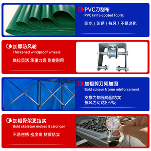 Plato Electric Sliding Awning Galvanized Steel Pipe PVC <b>Tarpaulin</b> <b>Waterproof</b> For Factory Warehouse Outdoor Use - Product Image 5