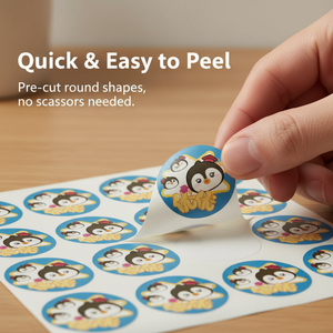 สติกเกอร์รูปสัตว์น่ารักแบบลอกออกได้สำหรับครูใช้เป็นรางวัลในห้องเรียน - Product Image 4