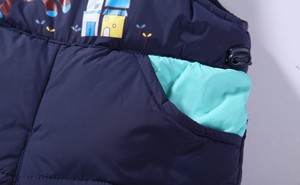 Fabricant chinois de vêtements d'hiver pour enfants, ensemble veste et pantalon en duvet unisexe pour bébé en tissu de coton - Product Image 5