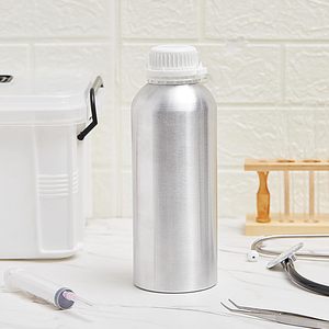 500ML 1L Aluminium Bottle Liquid Reagent Chemical Bottle with Inner Lid Seal 50ml 250ml Custom Metal Perfume <b>Package</b> Bottle - Product Image 5