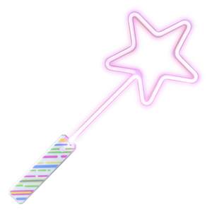 Neon Light Up Wands, Handheld LED Wand Toy, Led Neon Sign Party Lights for Kids Festival or Birthday Party ect