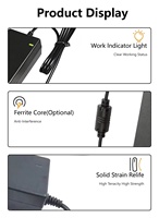 Adaptateur AC/DC 12V 5A de remplacement, prise DC 5.5*2.1, chargeur universel pour système DVR NVR CCTV