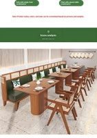 Ensemble de canapés de restaurant commercial modernes en rotin tressé en bois massif, à fixer au mur, pour 2 à 4 personnes, avec 1 an de garantie