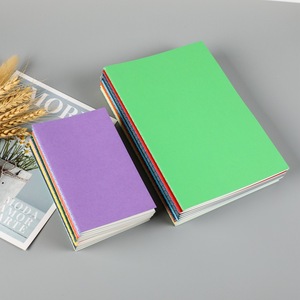 Solid color, simple cartoon A5 stitched notebook, exercise book, creative notebook, <b>notepad</b>, student supplies wholesale - Product Image 2