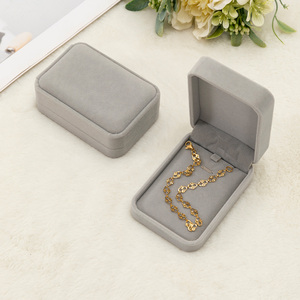 Ưa thích tinh tế Ngày Valentine Hộp quà tặng nhung mặt dây chuyền hiển thị Hộp Vòng đeo tay vòng cổ hộp hiển thị - Product Image 3