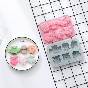 Vente flash : Moule en silicone pour fondant à 6 cavités, série animale, grenouille, papillon, chocolat, bonbons, décoration de gâteaux, moules en silicone - Product Image 2