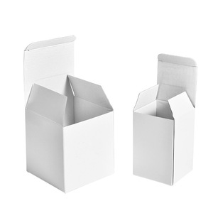 Tùy chỉnh đồng bằng 350GSM hộp các tông màu trắng bao bì Son môi mỹ phẩm bao bì nhỏ nước hoa giấy gói hộp - Product Image 1