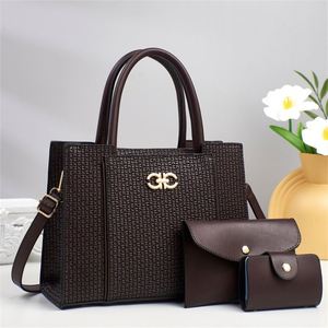 Juego de 3 Bolsos de Mano para Mamá, Bolso Tote de Cuero PU de Alta Calidad con Correa para el Hombro - Product Image 2