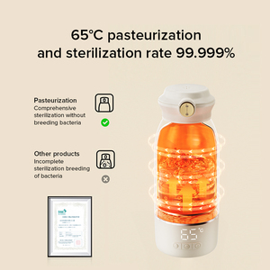 Nouveau design Chauffe-<span class=keywords><strong>biberon</strong></span> portable et bouilloire à lait Chauffe-lait électronique rechargeable par USB pour les 0-12 mois Motif imprimé - Product Image 6